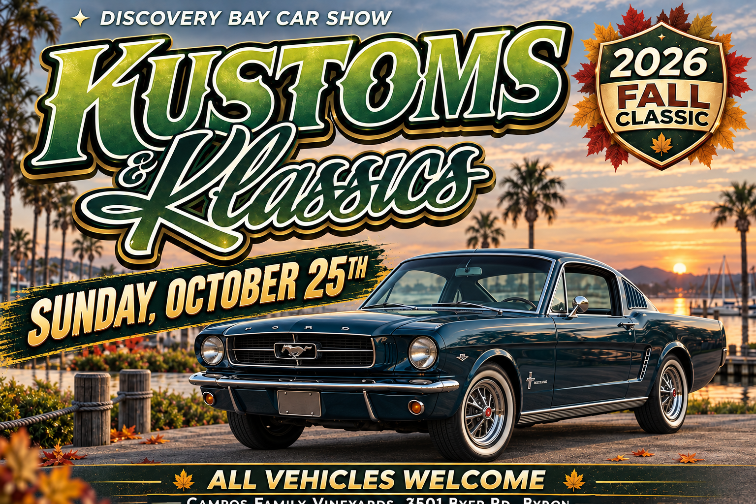 Fall Kustoms and Klassics Car Show event artwork